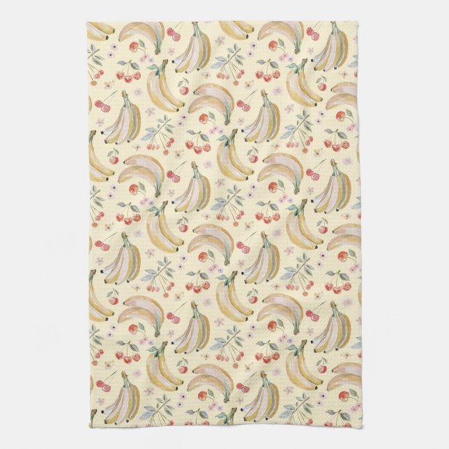 Linge De Cuisine Bananes pour Cerises (Vertical)
