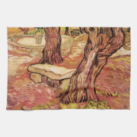 Banc de pierre de Van Gogh dans le jardin, hôpital