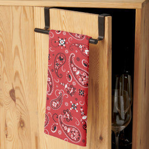 Linge De Cuisine Bandana Red Paisley