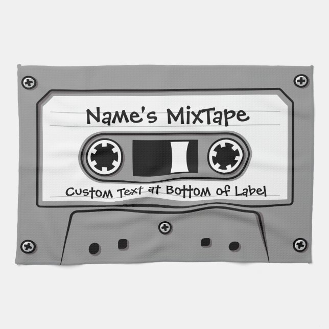 Linge De Cuisine Bande audio cassette grise (Horizontal)