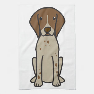 Linge De Cuisine Bande dessinée allemande de chien d'indicateur au