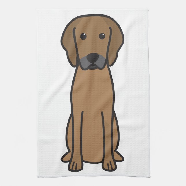 Linge De Cuisine Bande dessinée de chien de Rhodesian Ridgeback (Vertical)