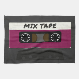 Linge De Cuisine Bande Mélange Violet - 80s Et 90s Cadeau Inspiré R