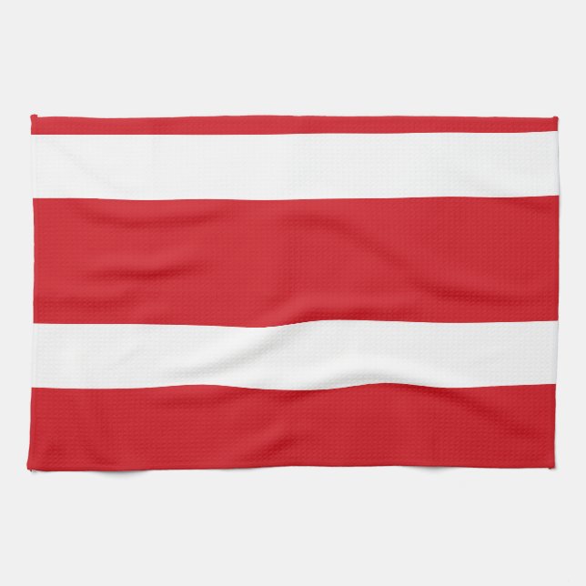 Linge De Cuisine Bande rouge (Horizontal)
