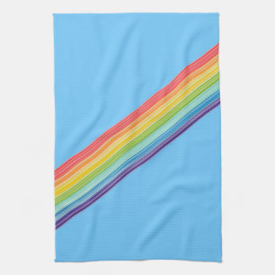 Linge De Cuisine Bandes arc-en-ciel diagonales