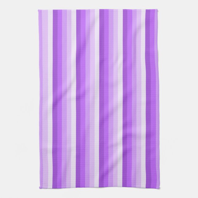 Linge De Cuisine Bandes d'ombre pourpres (Vertical)