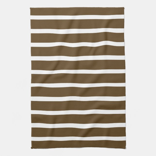 Linge De Cuisine Bandes neutres de Pecan (Vertical)