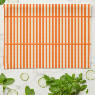 Linge De Cuisine Bandes orange