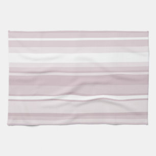 Linge De Cuisine Bandes roses à quartz rose