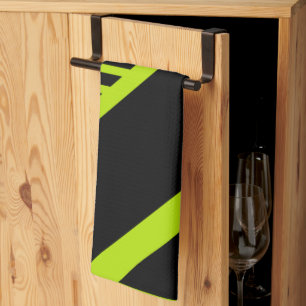 Linge De Cuisine Bandes triangulaires - Vert citron