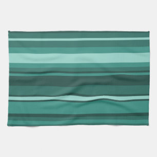 Linge De Cuisine Bandes turquoises