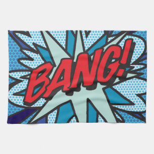Linge De Cuisine BANG Amusant Art Pop Livre de Bande Dessinée Rétro