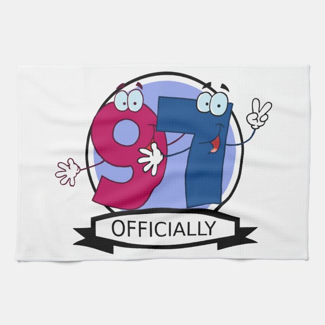 Linge De Cuisine Bannière d'anniversaire officielle 97 (Horizontal)