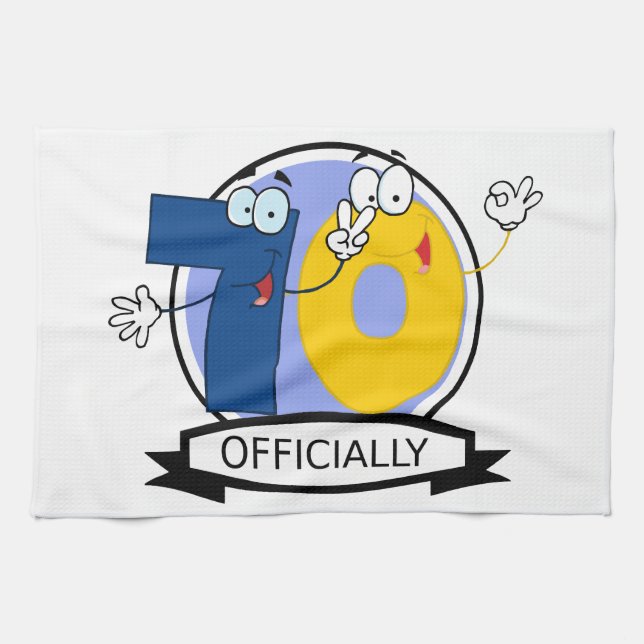 Linge De Cuisine Bannière officielle de 70 ans (Horizontal)