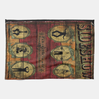 Linge De Cuisine Bannière vintage de numéro de cirque