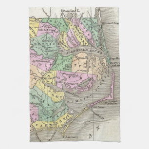 Linge De Cuisine Banques externes et carte orientale de la Caroline