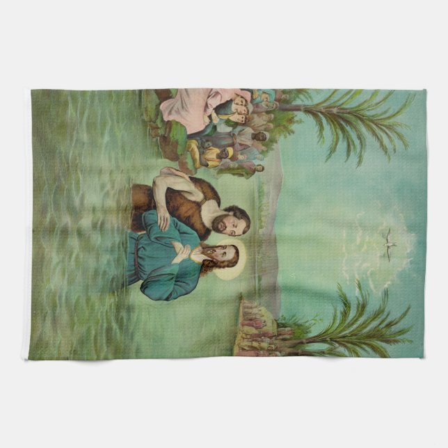 Linge De Cuisine Baptême de Jésus-Christ (Horizontal)
