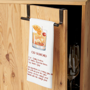 Linge De Cuisine Bar à cocktails amusant - Recette Old Fashioned