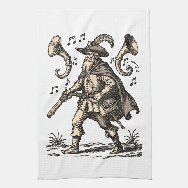 Linge De Cuisine Barbatos Échos de la Chasse (Vertical)