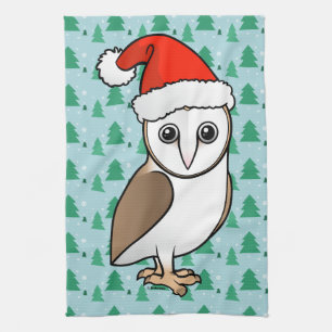 Linge De Cuisine Barn Owl Père Noël
