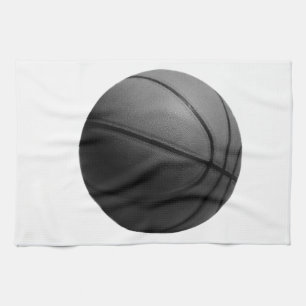 Linge De Cuisine Basket-ball noir et blanc