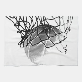 Linge De Cuisine Basket-ball noir et blanc