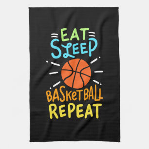 Linge De Cuisine Basketball - Manger Dormir Basketball Répéter