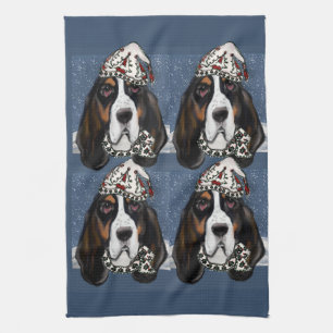 LINGE DE CUISINE BASSET HOUND  