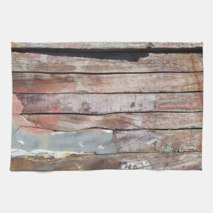 Linge De Cuisine Bateau à voile rustique en bois vieilli Planches n