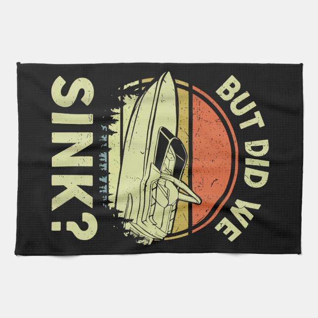 Linge De Cuisine Bateau Drôle Mais Avons-Nous Éclaté Hommes Femmes  (Horizontal)