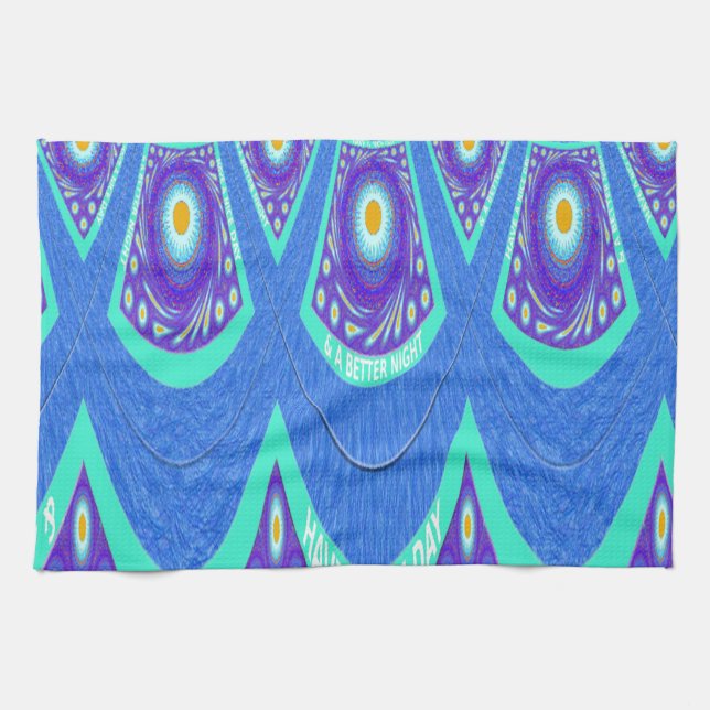 Linge De Cuisine Batik bleu (Horizontal)