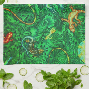 Linge De Cuisine Batik de lézards