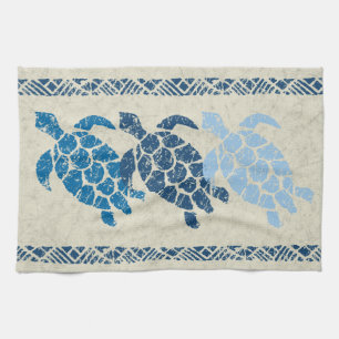 Linge De Cuisine Batik hawaïen de Tapa de tortue de mer de Honu -