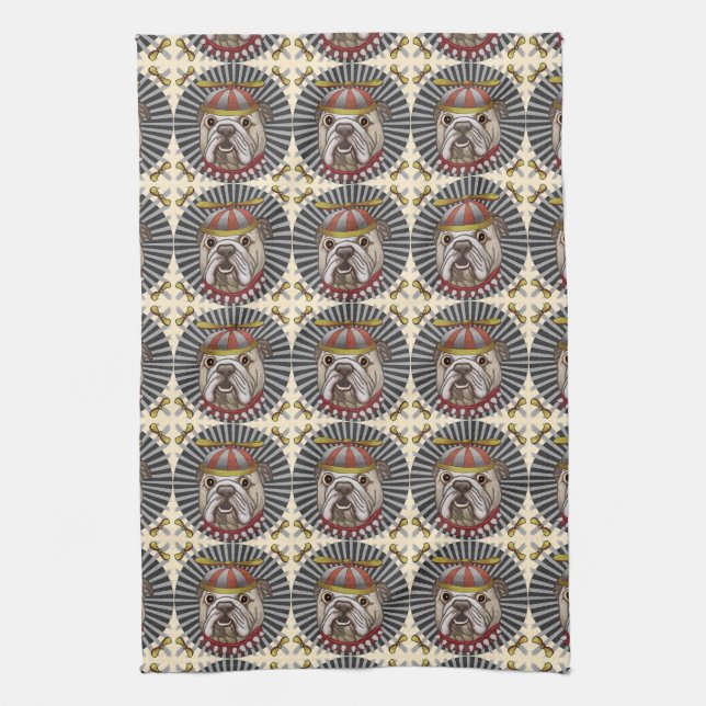 Linge De Cuisine Beanie Bulldog (Vertical)