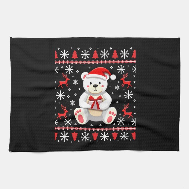 Linge De Cuisine Bear Christmas Christmas (Horizontal)