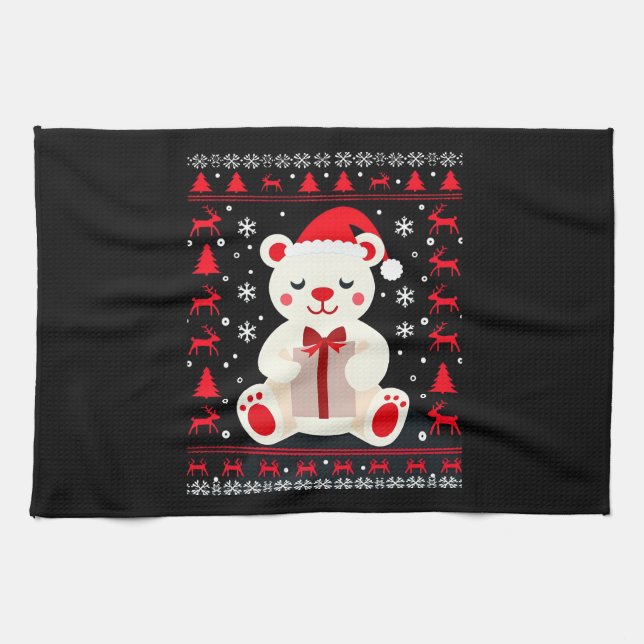 Linge De Cuisine Bear Christmas Christmas (1) (Horizontal)
