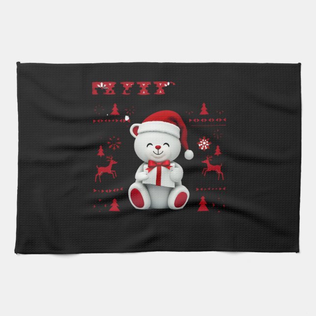 Linge De Cuisine Bear Christmas Christmas (2) (Horizontal)