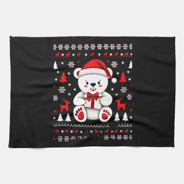 Linge De Cuisine Bear Christmas Christmas (3) (Horizontal)