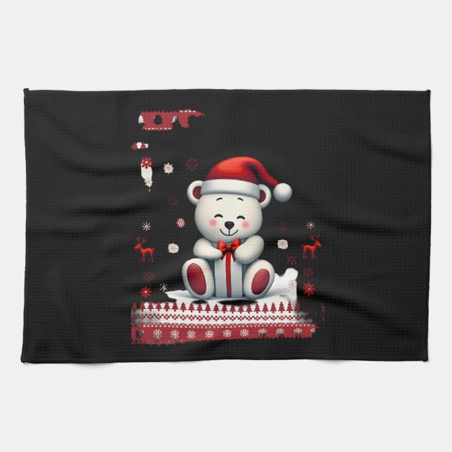 Linge De Cuisine Bear Christmas Christmas (4) (Horizontal)