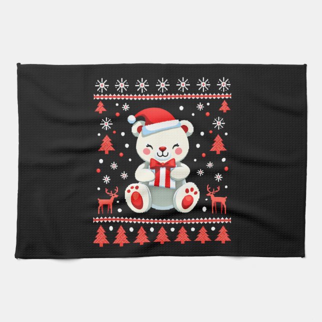 Linge De Cuisine Bear Christmas Christmas (6) (Horizontal)