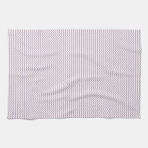 Linge De Cuisine Beau chevron zigzag motif violet lilas et crème