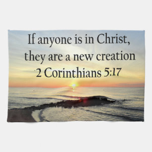 LINGE DE CUISINE BEAU LEVER DE LEVER 2 CORINTHIANS 5:17 DESIGN