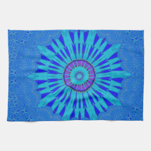 Linge De Cuisine Beau Royal Blue Mandala Art Imprimer