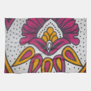 Linge De Cuisine Beau tissu africain coloré Motif Art Imprimer