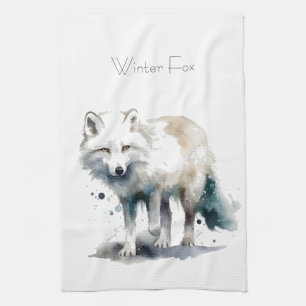 Linge De Cuisine Beauté Arctique : Renard d'hiver personnalisé