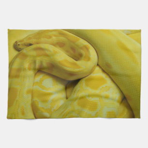 Linge De Cuisine Beautiful Yellow Burmese Python