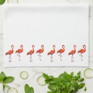 Linge De Cuisine Beaux flamants roses
