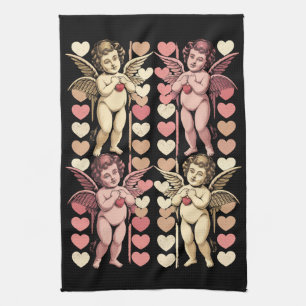 Linge De Cuisine Bébé Cupidon Coquette arc Rétro Saint-Valentin