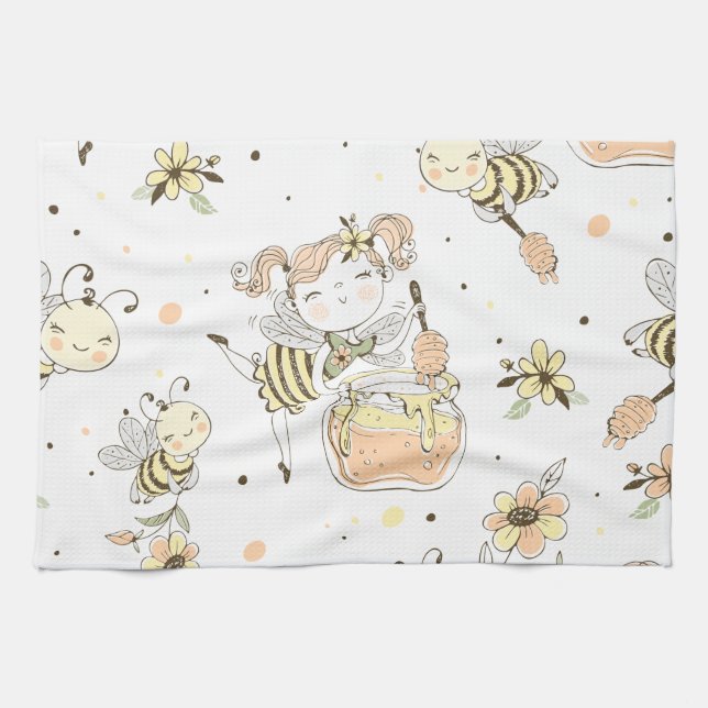 Linge De Cuisine Bee art (Horizontal)