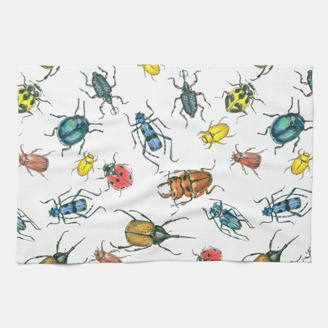 Linge De Cuisine Beetles (Horizontal)